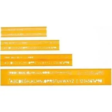 HATAS TEKNİK RESİM YAZI SETİ    /   3-5-7-10 mm.  ( Takım )
