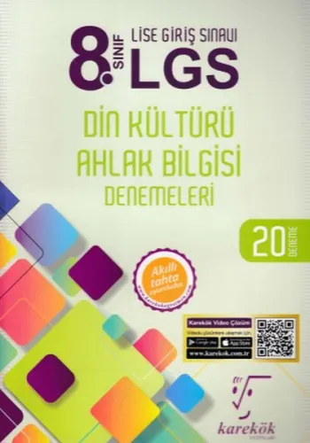 Karekök 8. Sınıf LGS Din Kültürü Ahlak Bilgisi 20 Deneme (Yeni) %21 in