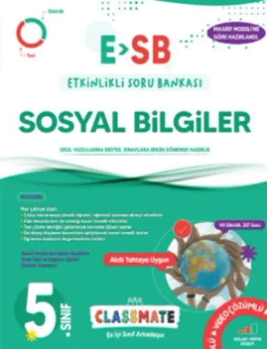 Okyanus Yayınları 5. Sınıf Classmate Sosyal Bilgiler Etkinlikli Soru Bankası