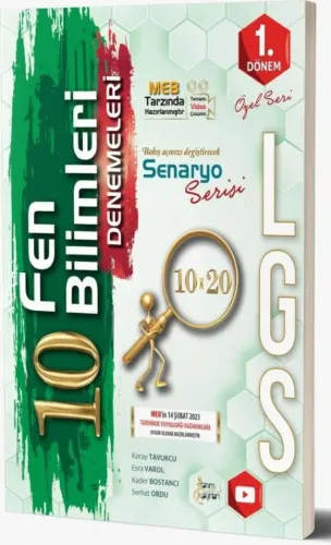 Tanım Yayınları 8. Sınıf LGS Fen Bilimleri 10 Deneme Özel Baskı
