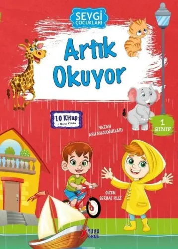 Sevgi Çocukları Artık Okuyor Seti - 10 Kitap Takım + Soru Kitabı Ahu Gölcüoğulları Yuva 9786258167252