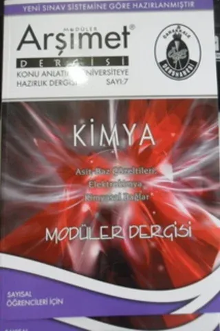 Kimya Modüler Dergisi Sayı: 7