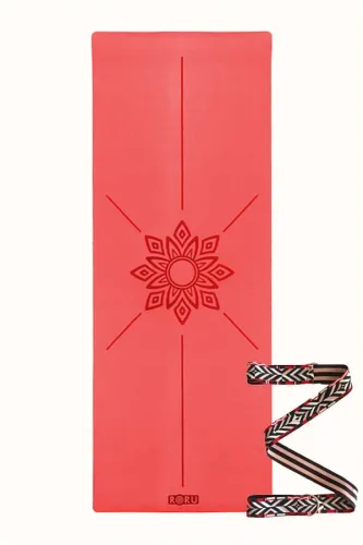 Sun Series 2.5 mm Kaydırmaz Yoga Matı - Kırmızı