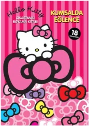 Hello Kitty Kumsalda Eğlence Çıkartmalı Boyama Kitabı