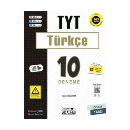 ÜÇGEN AKADEMİ TYT TÜRKÇE 10 lu DENEME