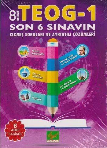 8. Sınıf TEOG-1 Son 6 Sınavın Çıkmış Soruları ve Ayrıntılı Çözümleri