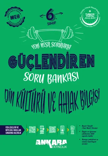 Ankara Yayıncılık 6. Sınıf Din Kültürü ve Ahlak Bilgisi Güçlendiren Soru Bankası