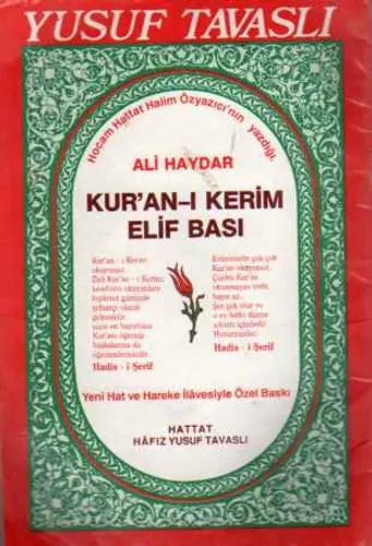 Kur'an-ı Kerim Elif Bası Ali Haydar