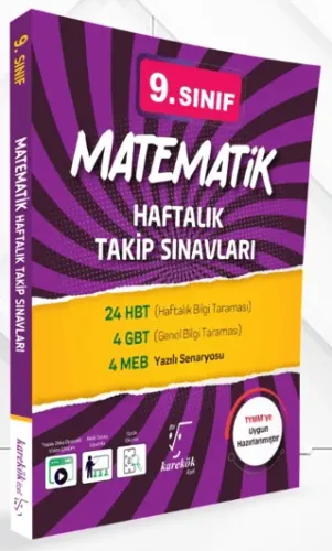 Karekök Yayınları 9. Sınıf Matematik Haftalık Takip Sınavları