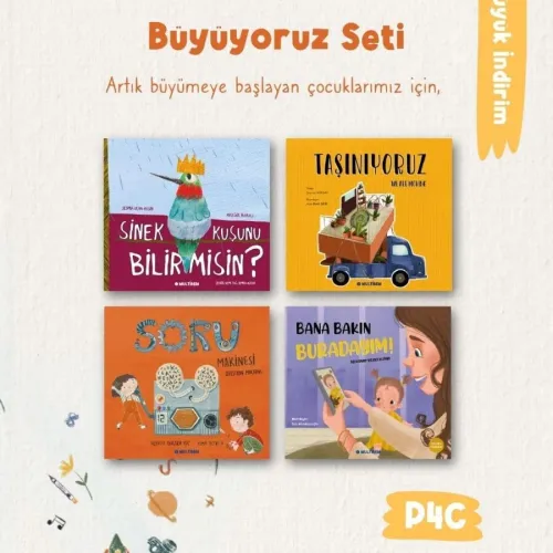 Büyüyoruz Seti 4 Kitap (Yaş:+3) Kolektif