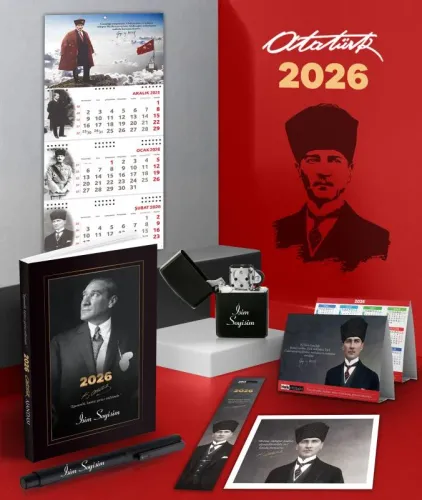 Kişiye Özel 2026 Atatürk İstikbal Ajanda - Sakarya Duvar Takvimi - Mas