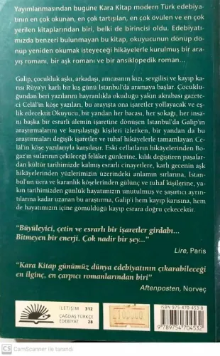 Kara Kitap Orhan Pamuk İletişim