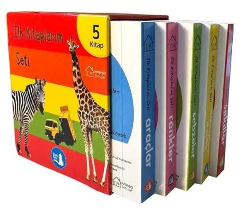 İlk Kitaplarım Seti  5 Kitap;Şekiller – Araçlar – Sebzeler – Renkler – Çiftlik Ve Ev Hayvanları