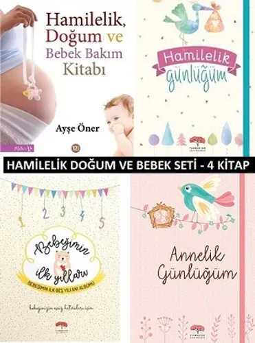 Hamilelik Doğum ve Bebek Bakım Seti - 4 Kitap