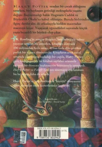 Harry Potter ve Felsefe Taşı J.K.Rowling Yapı Kredi Yayınları %40 indi