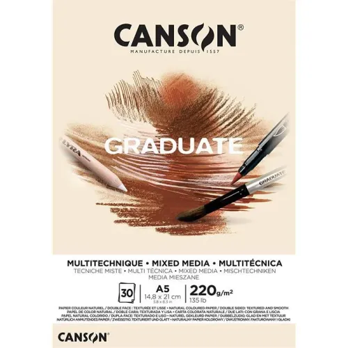 CANSON GRADUATE 30S A5 220G Eskiz Defteri