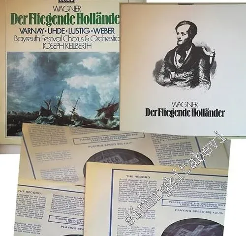 33 LP PLAK VINYL: Wagner, Varnay, Uhde, Lustig, Weber, Bayreuth Festival Chorus & Orchestra, Joseph Keilberth - Der Fliegende Holländer -        1978