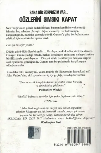 Gözlerini Sımsıkı Kapat John Verdon Koridor Yayıncılık %60 indirimli