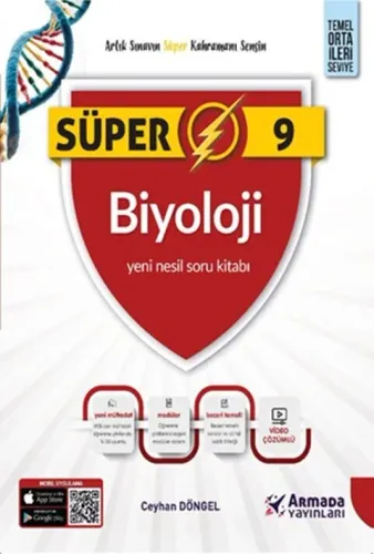 Armada Yayınları 9. Sınıf Biyoloji Süper Yeni Nesil Soru Kitabı