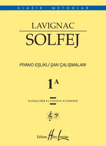 Lavignac Solfej Piyano Eşlikli Şan Çalışmaları 1A (Büyük Boy)
