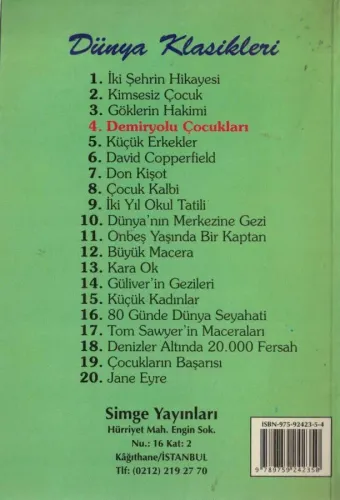 Demiryolu Çocukları Dünya Klasikleri Simge %32 indirimli
