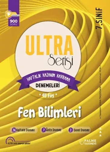Palme Yayınları 7. Sınıf Fen Bilimleri Ultra Haftalık Kazanım Kavrama 45 Deneme