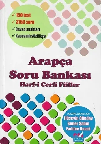 Arapça Soru Bankası Harfi Cerli Fiiller Emin Yayınları