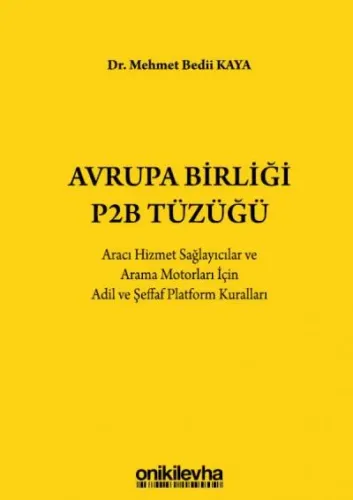 Avrupa Birliği P2B Tüzüğü