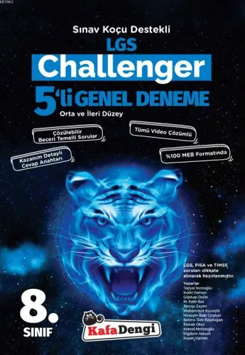 Kafa Dengi Yayınları 8. Sınıf LGS Challenger 5li Deneme Sınavı Kafa Dengi