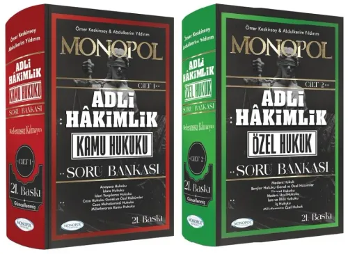 Monopol Yayınları 2025 Adli Hakimlik Kamu Hukuku-Özel Hukuk Soru Bankası