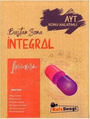 Kafa Dengi Yayınları AYT İntegral Baştan Sona Konu Anlatımlı