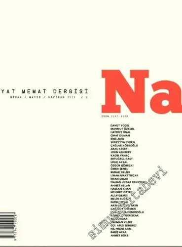 Natama Üç Aylık Hayat Memat Dergisi - Sayı: 2      Nisan, Mayıs, Haziran