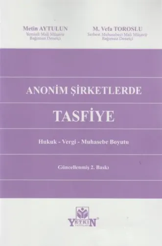 Anonim Şirketlerde Tasfiye