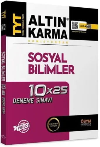 ALTIN KARMA TYT SOSYAL BİLİMLER 10*25 BRANŞ DENEME 2027