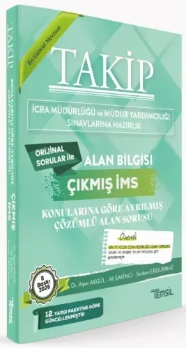 Temsil Yayınları 2026 TAKİP İcra Müdürlüğü Alan Bilgisi Konularına Göre Çıkmış Sorular