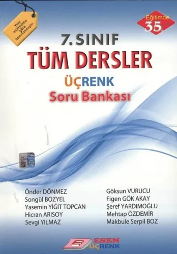Esen Üçrenk Yayınları 7. Sınıf Tüm Dersler Soru Bankası Esen Üçrenk