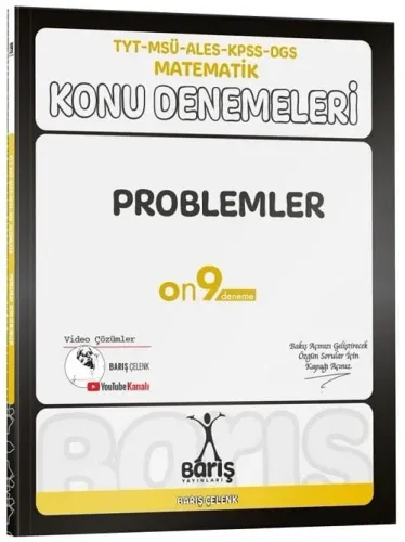 Barış Yayınları TYT KPSS MSÜ ALES DGS Matematik Problemler Konu Denemeleri