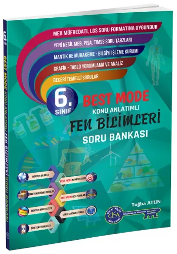 Gür Yayınları 6. Sınıf Fen Bilimleri Best Mode Konu Anlatımlı Soru Bankası
