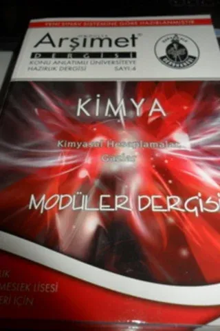 Kimya Modüler Dergisi Sayı: 4