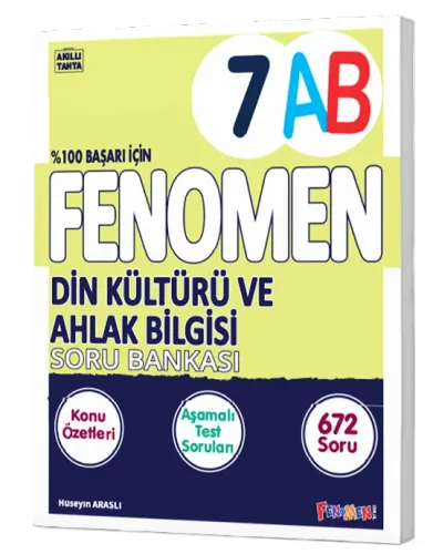7 FENOMEN DİN KÜLTÜRÜ VE AHLAK BİLGİSİ (A-B) KONU ÖZETLİ SORU BANKASI 