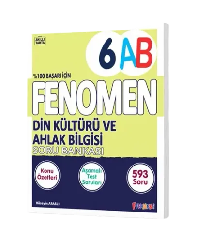 Fenomen Yayınları 6.Sınıf Din Kültürü Ve Ahlak Bilgisi A-B Soru Bankas