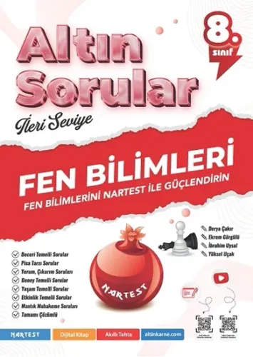 Nartest Yayınları 8. Sınıf Fen Bilimleri Power Up Soru Bankası Nartest