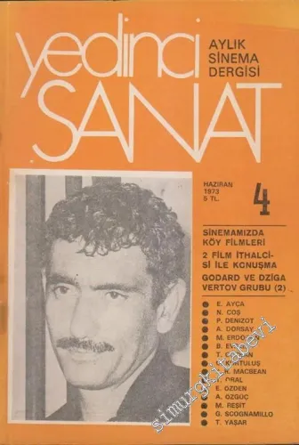 Yedinci Sanat: Aylık Sinema Dergisi - Sayı: 4      Haziran 1973