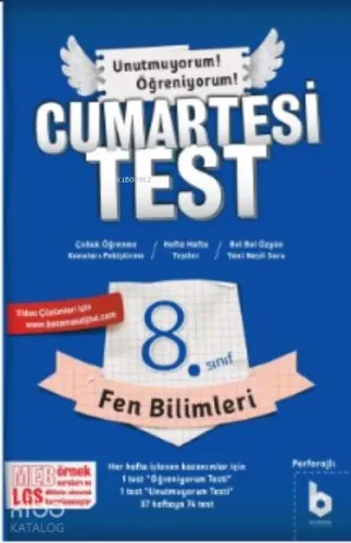 Fen Bilimleri;Cumartesi Test