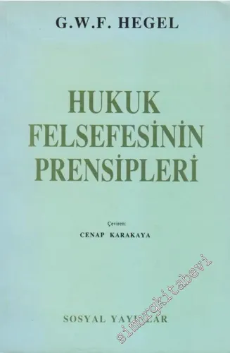 Hukuk Felsefesinin Prensipleri -        1991