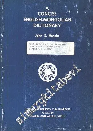 A Concise English - Mongolian Dictionary  -