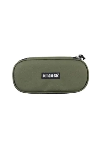 Bback Haki Yeşil Kumaş Oval Kalemlik 319