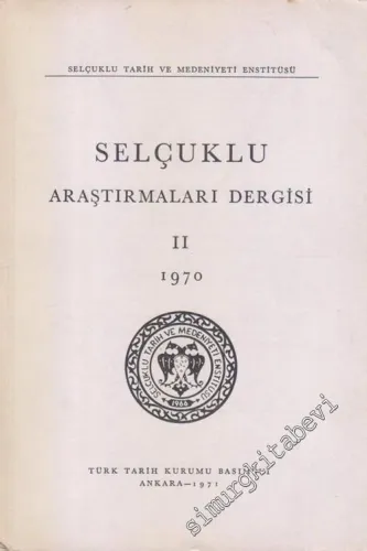Selçuklu Araştırmaları Dergisi - 2        1970