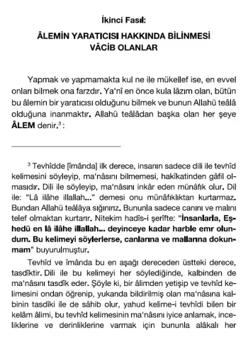 Türpüşti Risalesi - El Mutemed Fil Mutekad Fadlullah bin Hasan Türpüşt