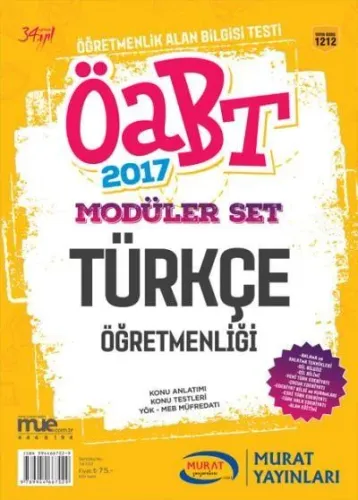 Murat KPSS ÖABT Modüler Set Türkçe Öğretmenliği 1212